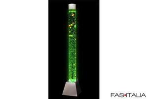 Colonna luminosa con bolle ad acqua